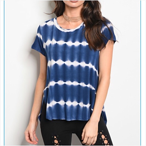 📍SALE Stunning Tie Dye Hi Low Tunic Top Tee SML - Picture 3 of 6